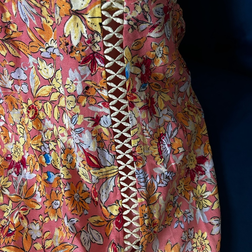 Chelsea & Violet Orange Yellow Halter Sundress - Picture 4 of 10